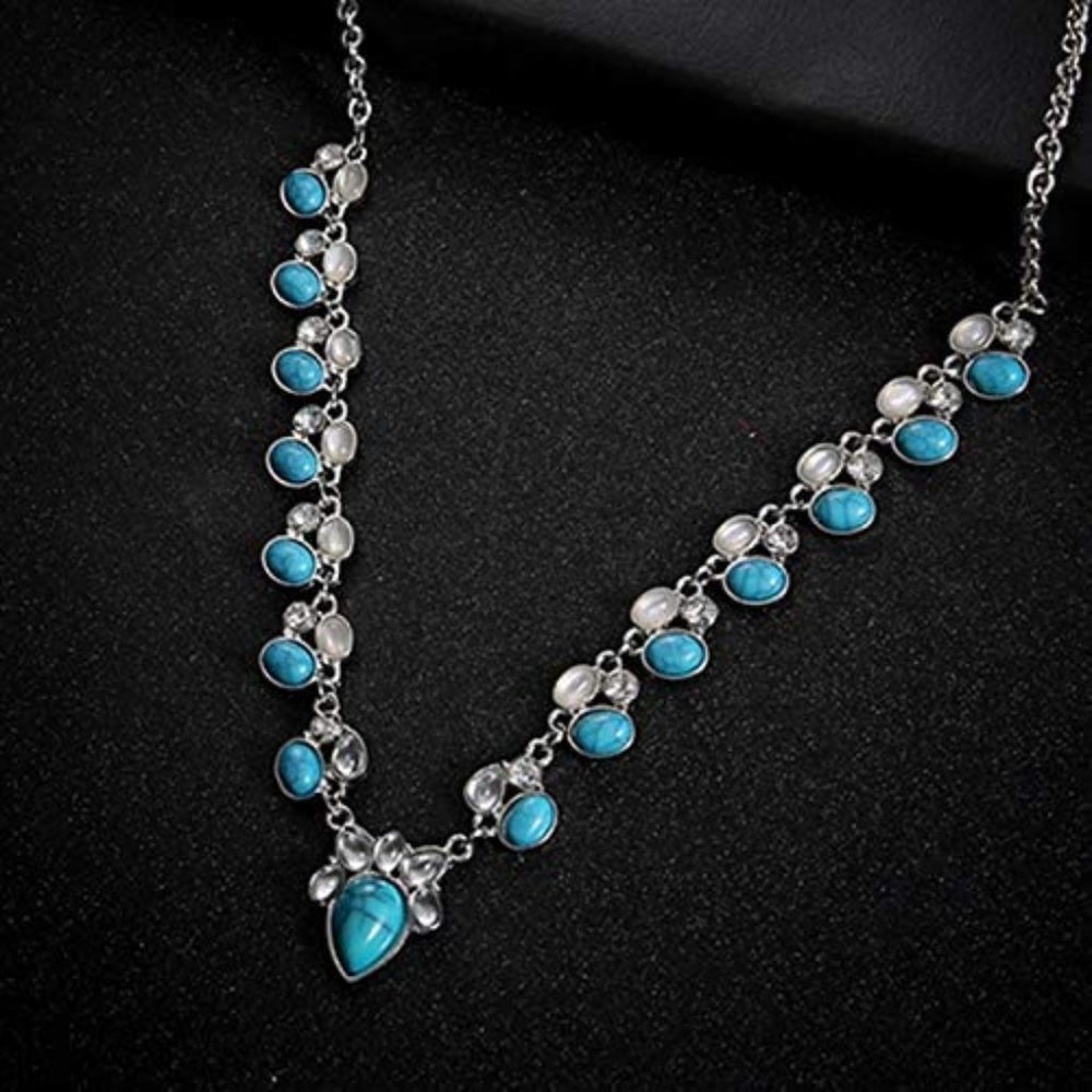 Jakawin Unicra BOHO Turquoise Necklace  NK-141